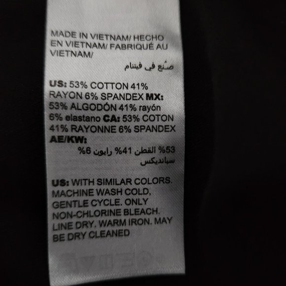 CHICO'S Straight Leg Crop Flat Front Hi-Rise Size 2 (12 Reg) Black 24 ½" Inseam - Picture 11 of 11